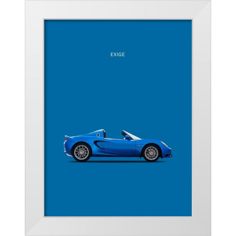 Lotus Exige White Modern Wood Framed Art Print by Rogan, Mark