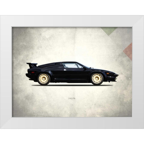 Lamborghini Jalpa 1988 White Modern Wood Framed Art Print by Rogan, Mark