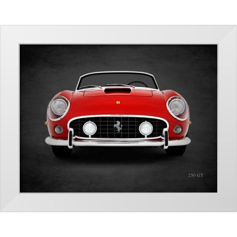 Ferrari 250 GT White Modern Wood Framed Art Print by Rogan, Mark