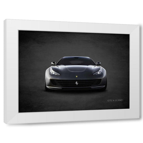 Ferrari GTC4 Lusso White Modern Wood Framed Art Print by Rogan, Mark