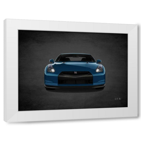 Niassn GT-R White Modern Wood Framed Art Print by Rogan, Mark