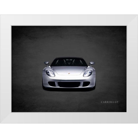 Porsche Carrera GT White Modern Wood Framed Art Print by Rogan, Mark