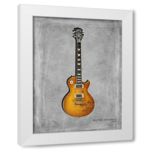 Gibson Les Paul Standard 1959 White Modern Wood Framed Art Print by Rogan, Mark