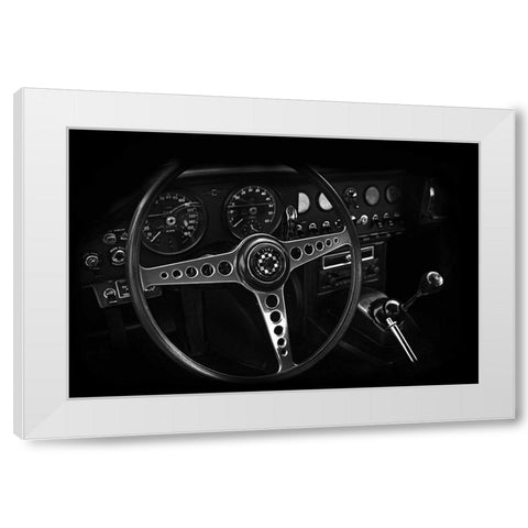 Int Jaguar EType Photo4 White Modern Wood Framed Art Print by Rogan, Mark