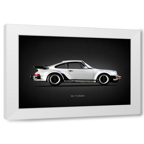 Porsche 930 911 Turbo 1984 White Modern Wood Framed Art Print by Rogan, Mark