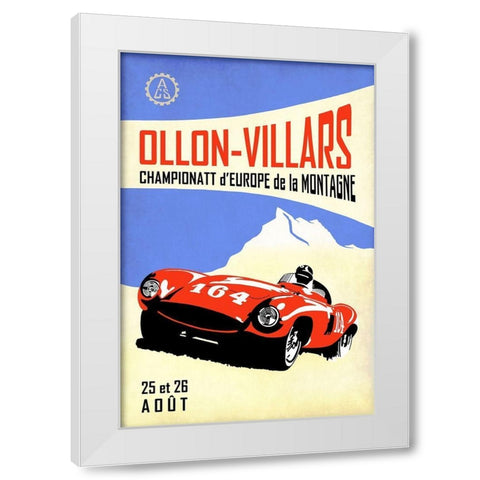 Ollon-Villars White Modern Wood Framed Art Print by Rogan, Mark