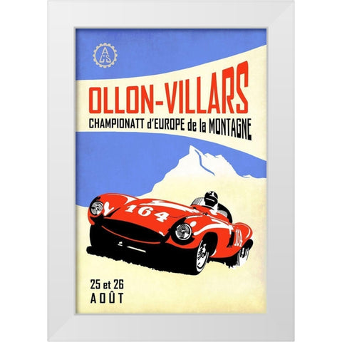 Ollon-Villars White Modern Wood Framed Art Print by Rogan, Mark