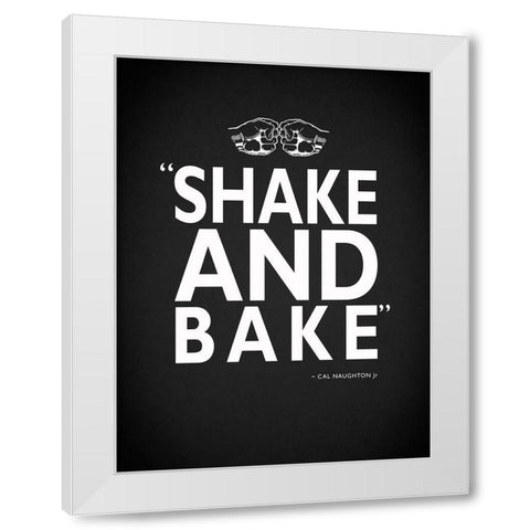 Shake and Bake White Modern Wood Framed Art Print by Rogan, Mark