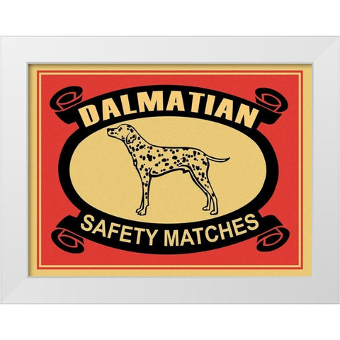 Dalmatian Safety Matches White Modern Wood Framed Art Print by Rogan, Mark