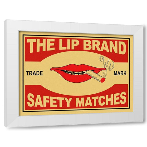 The Lip Brand Matches White Modern Wood Framed Art Print by Rogan, Mark