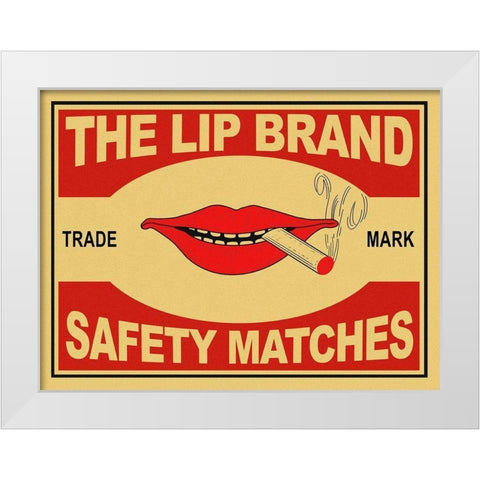 The Lip Brand Matches White Modern Wood Framed Art Print by Rogan, Mark