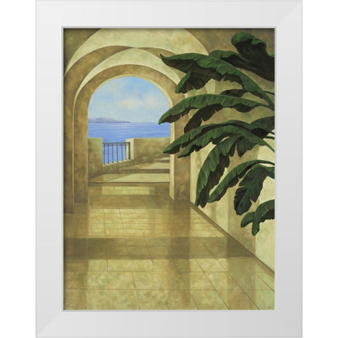 Ocean Villa II White Modern Wood Framed Art Print by Blanco, Samuel