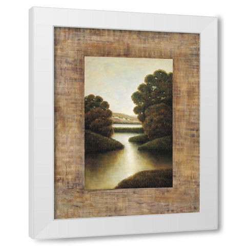 Morning light I White Modern Wood Framed Art Print by Blanco, Samuel