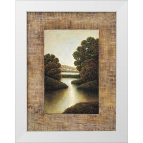Morning light I White Modern Wood Framed Art Print by Blanco, Samuel