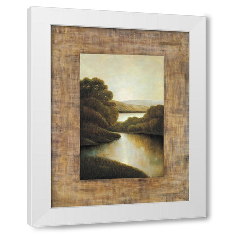 Morning light II White Modern Wood Framed Art Print by Blanco, Samuel