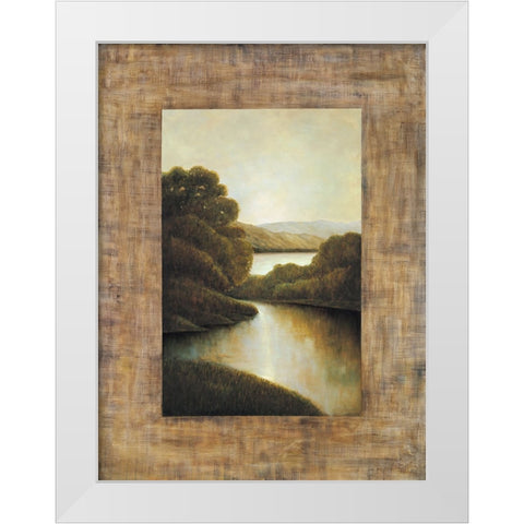 Morning light II White Modern Wood Framed Art Print by Blanco, Samuel