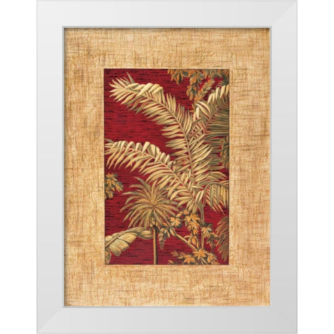 Tropical I White Modern Wood Framed Art Print by Blanco, Samuel