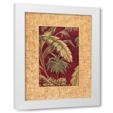Tropical II White Modern Wood Framed Art Print by Blanco, Samuel
