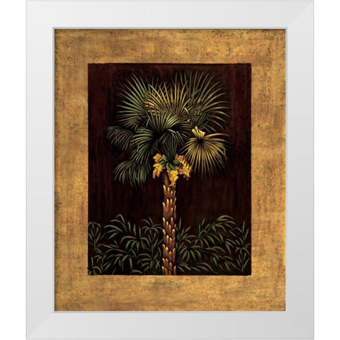 Tropical Paradise I White Modern Wood Framed Art Print by Blanco, Samuel