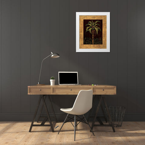 Tropical Paradise II White Modern Wood Framed Art Print by Blanco, Samuel