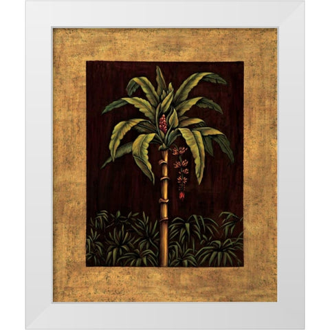 Tropical Paradise II White Modern Wood Framed Art Print by Blanco, Samuel