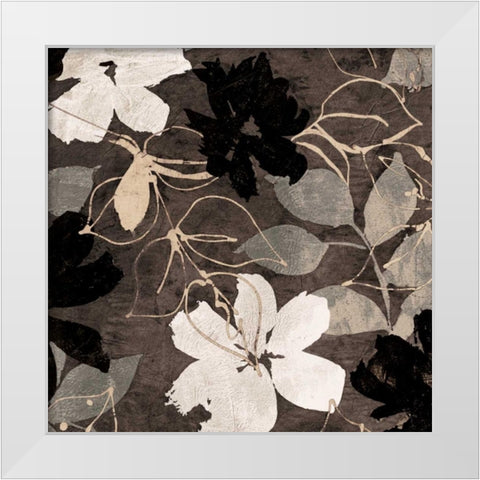 Fleurs IV White Modern Wood Framed Art Print by Cailler, Sylvie