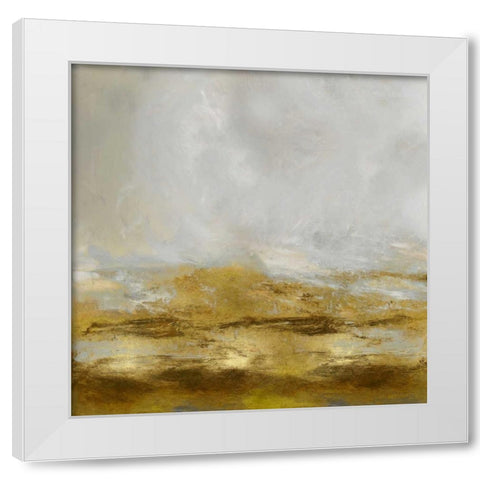 Golden Terra White Modern Wood Framed Art Print by Messina, Jake