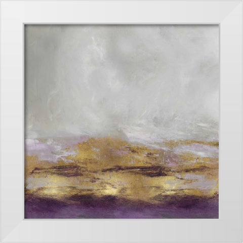 Terra in Amethyst White Modern Wood Framed Art Print by Messina, Jake