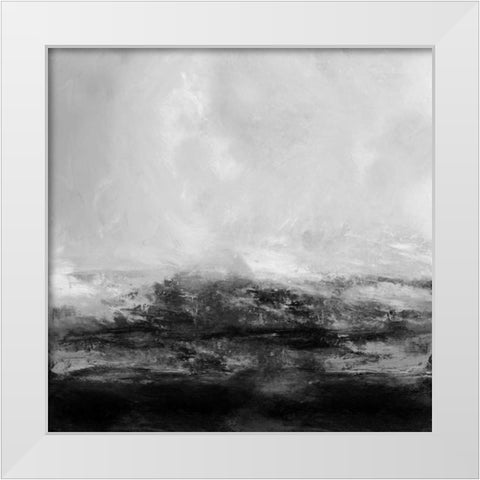 Terra in Grey White Modern Wood Framed Art Print by Messina, Jake