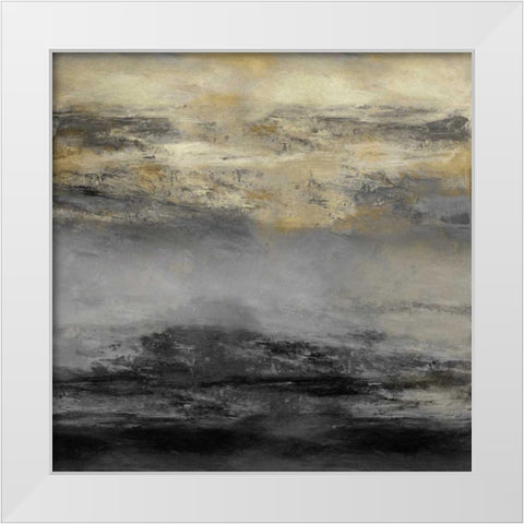 Terra Midnight White Modern Wood Framed Art Print by Messina, Jake