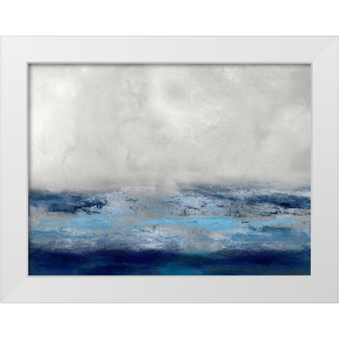 Terra Rising White Modern Wood Framed Art Print by Messina, Jake