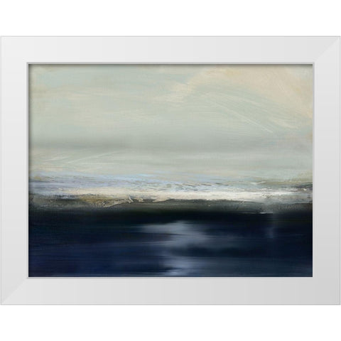 Land and Sky II White Modern Wood Framed Art Print by Messina, Jake