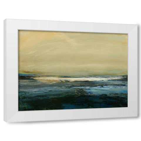 Land and Sky III White Modern Wood Framed Art Print by Messina, Jake