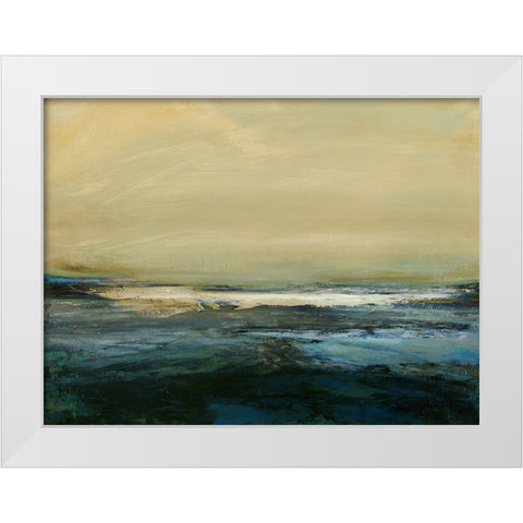 Land and Sky III White Modern Wood Framed Art Print by Messina, Jake
