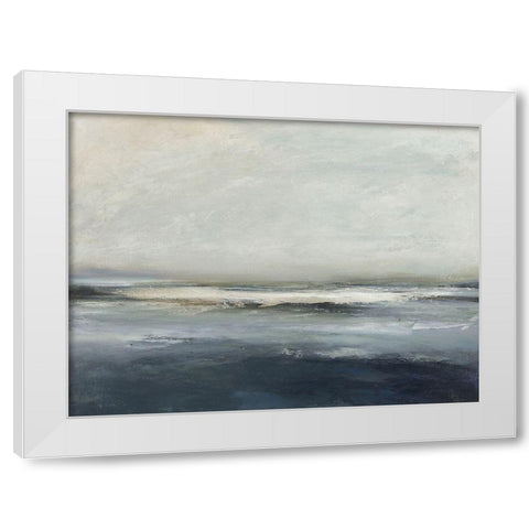 Land and Sky IV White Modern Wood Framed Art Print by Messina, Jake