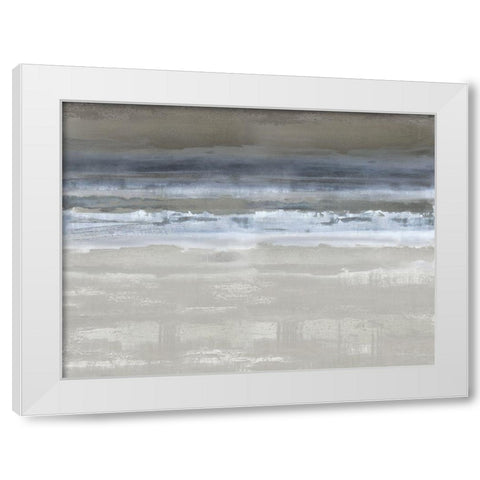 Midnight Movement White Modern Wood Framed Art Print by Messina, Jake