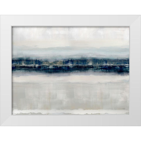 Reflections in Blue White Modern Wood Framed Art Print by Messina, Jake
