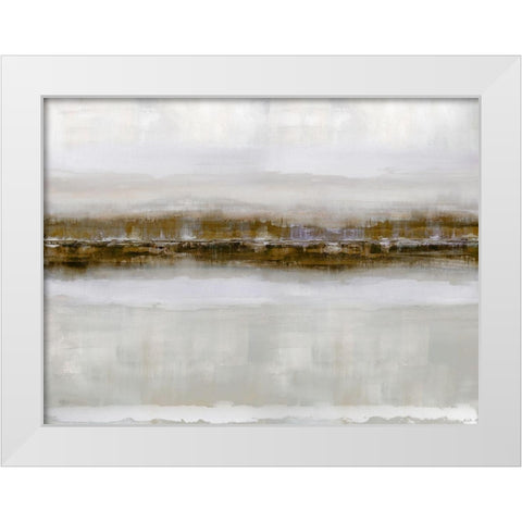 Reflections in Sienna White Modern Wood Framed Art Print by Messina, Jake