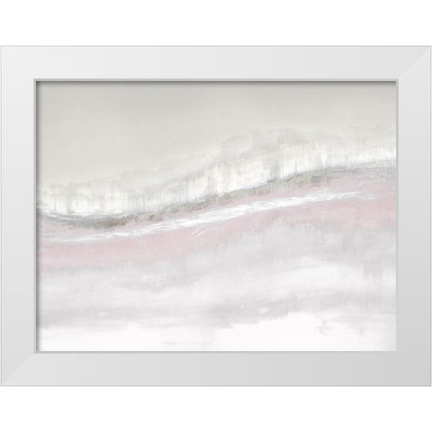 Flowing Blush White Modern Wood Framed Art Print by Messina, Jake