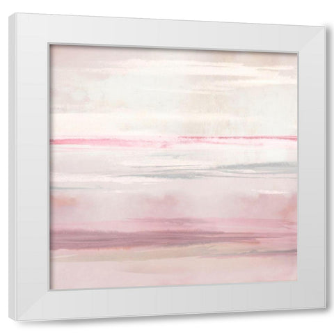Blush Perspective I White Modern Wood Framed Art Print by Messina, Jake