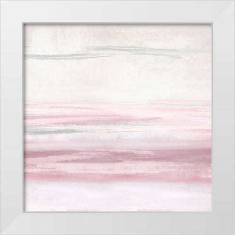 Blush Perspective II White Modern Wood Framed Art Print by Messina, Jake