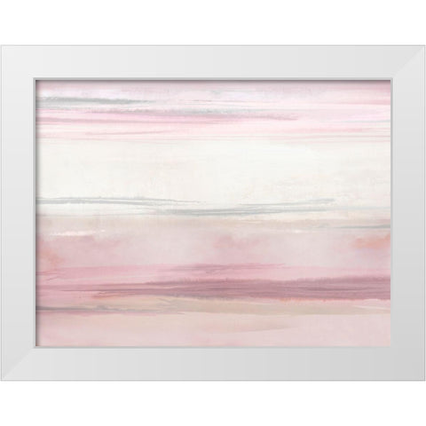 Blush Perspective III White Modern Wood Framed Art Print by Messina, Jake