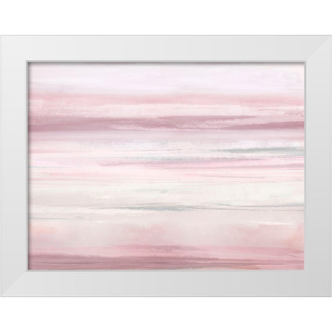 Blush Perspective IV White Modern Wood Framed Art Print by Messina, Jake