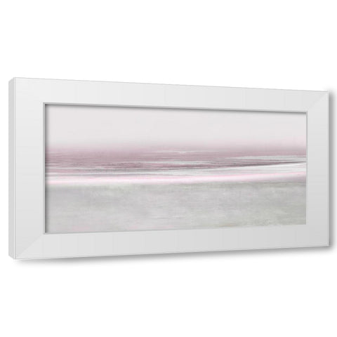 Blush Reflection White Modern Wood Framed Art Print by Messina, Jake