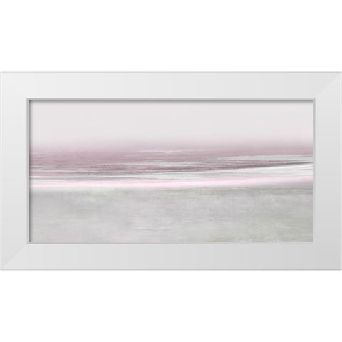 Blush Reflection White Modern Wood Framed Art Print by Messina, Jake