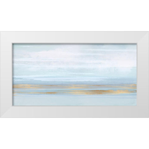 Sky Blue Perspective White Modern Wood Framed Art Print by Messina, Jake
