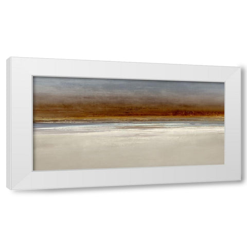 Evening Glow White Modern Wood Framed Art Print by Messina, Jake