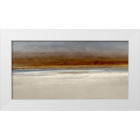 Evening Glow White Modern Wood Framed Art Print by Messina, Jake