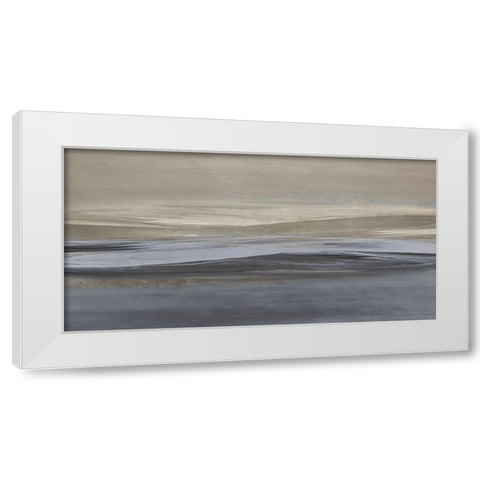 Aura White Modern Wood Framed Art Print by Messina, Jake
