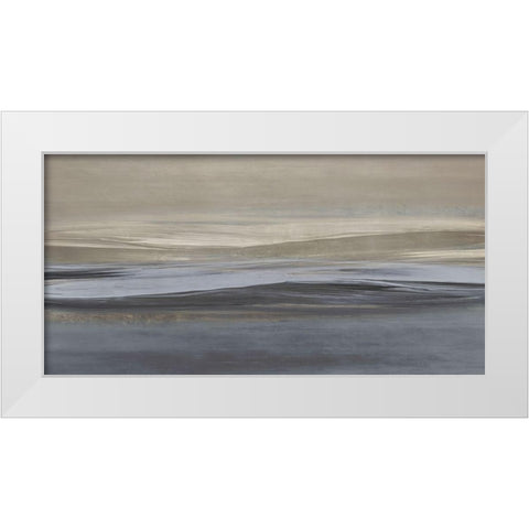 Aura White Modern Wood Framed Art Print by Messina, Jake